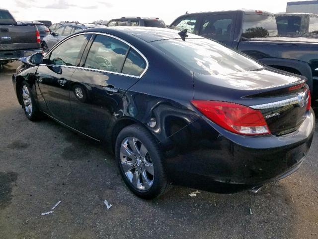 2G4GT5GV7C9150469 - 2012 BUICK REGAL PREM BLACK photo 3