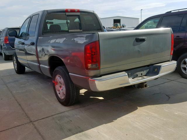 1D7HA18NX4S694301 - 2004 DODGE RAM 1500 S GRAY photo 3