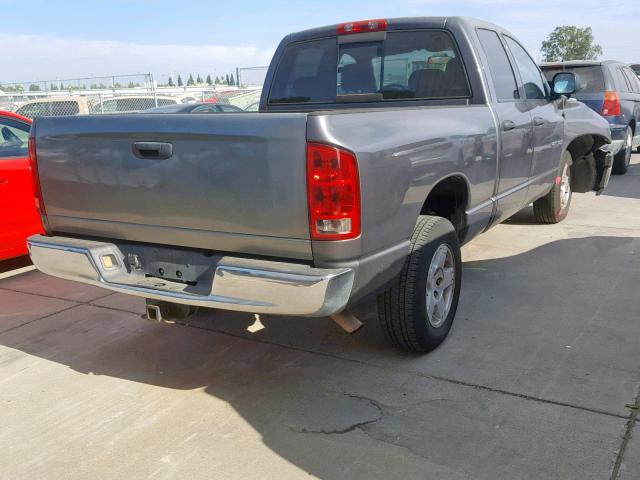 1D7HA18NX4S694301 - 2004 DODGE RAM 1500 S GRAY photo 4