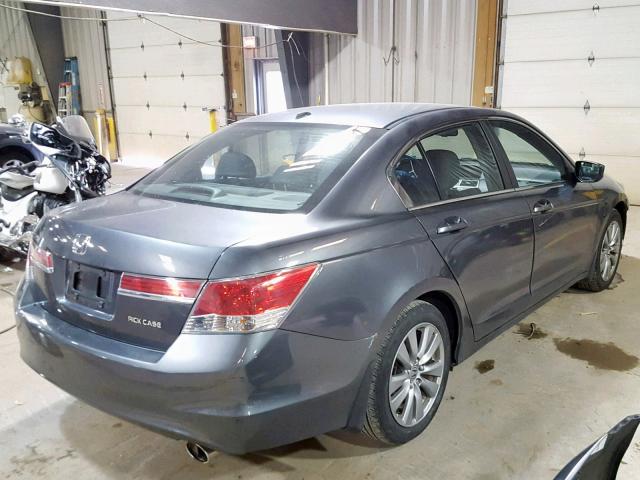 1HGCP2F83CA120943 - 2012 HONDA ACCORD EXL GRAY photo 4