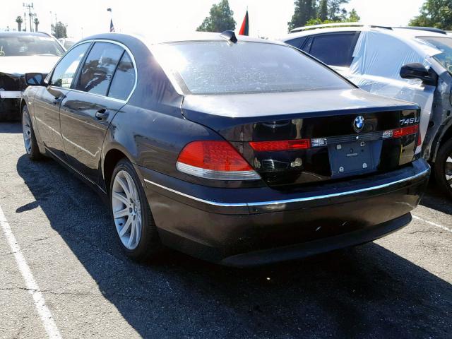 WBAGN63584DS52584 - 2004 BMW 745 BLACK photo 3