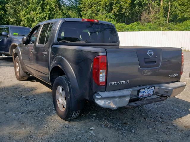 1N6AD07W37C410378 - 2007 NISSAN FRONTIER C GRAY photo 3