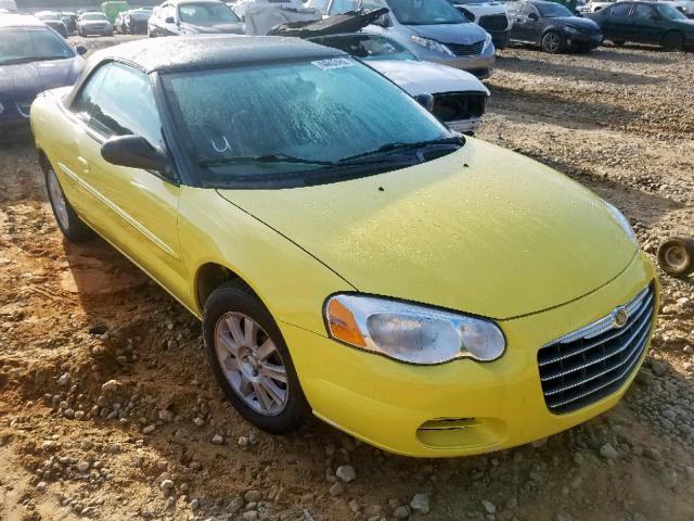 1C3EL75R84N327241 - 2004 CHRYSLER SEBRING GT YELLOW photo 1