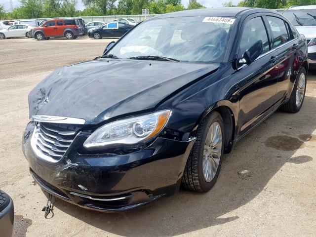 1C3CCBAB6DN671380 - 2013 CHRYSLER 200 LX BLACK photo 2