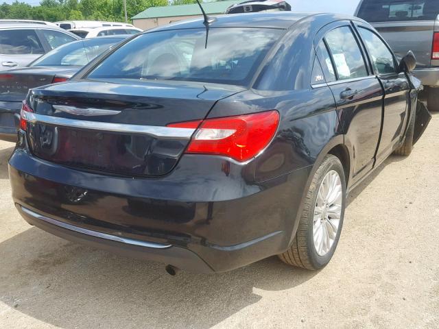 1C3CCBAB6DN671380 - 2013 CHRYSLER 200 LX BLACK photo 4