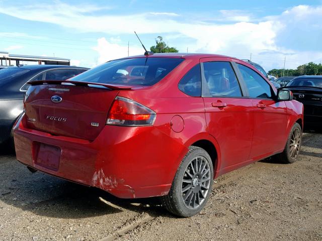 1FAHP3GN6AW239476 - 2010 FORD FOCUS SES RED photo 4