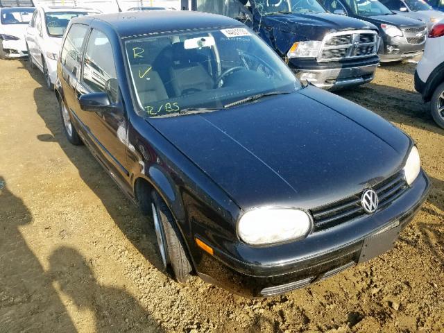 WVWBS21J21W158599 - 2001 VOLKSWAGEN GOLF GL BLACK photo 1