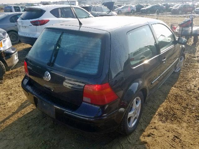 WVWBS21J21W158599 - 2001 VOLKSWAGEN GOLF GL BLACK photo 4