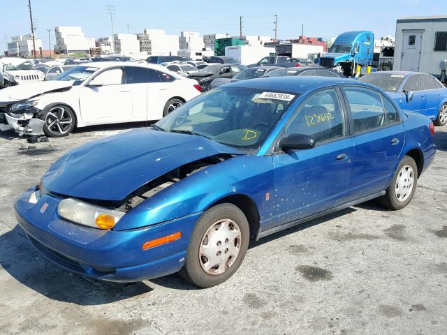 1G8ZH52852Z244283 - 2002 SATURN SL1 BLUE photo 2