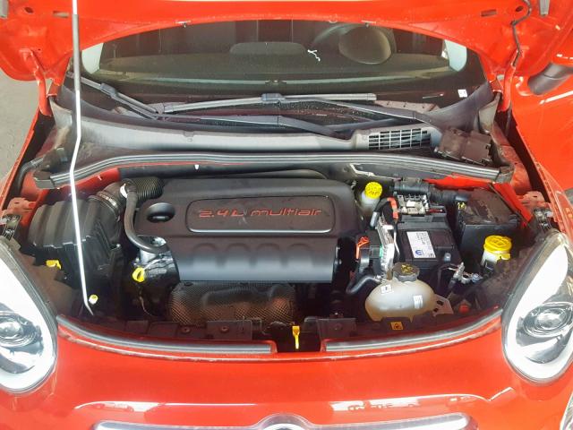 ZFBCFXCT6GP468748 - 2016 FIAT 500X TREKK RED photo 7