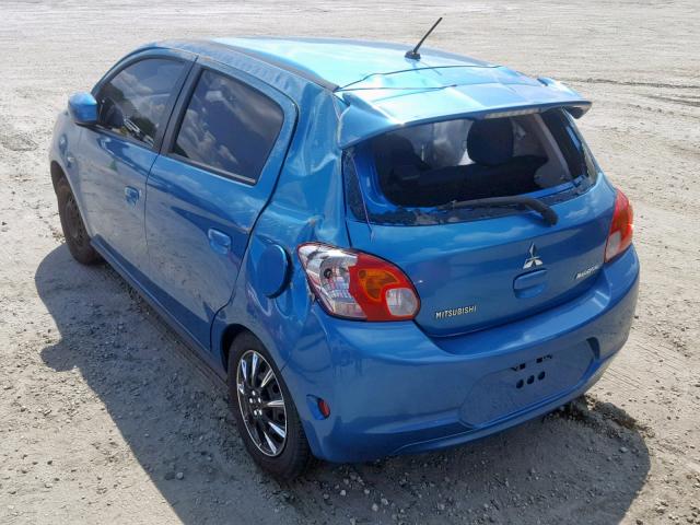 ML32A3HJ0FH036255 - 2015 MITSUBISHI MIRAGE DE BLUE photo 3