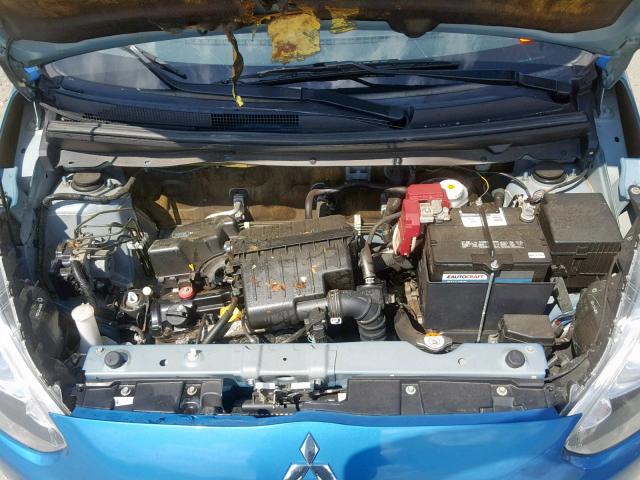 ML32A3HJ0FH036255 - 2015 MITSUBISHI MIRAGE DE BLUE photo 7