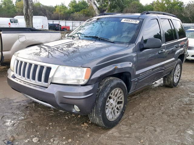 1J4GW58N44C329552 - 2004 JEEP GRAND CHER GRAY photo 2