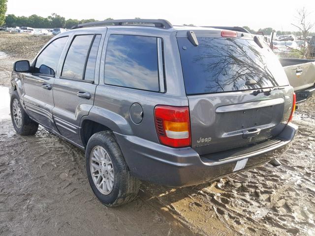 1J4GW58N44C329552 - 2004 JEEP GRAND CHER GRAY photo 3