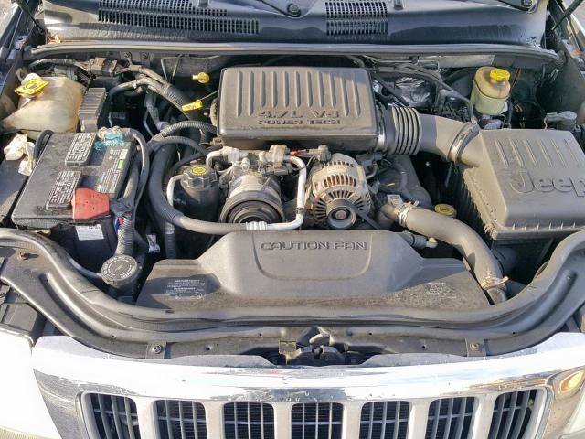 1J4GW58N44C329552 - 2004 JEEP GRAND CHER GRAY photo 7