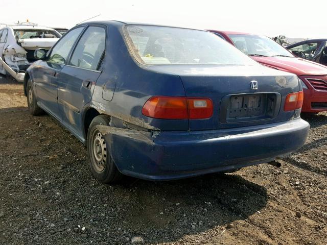 JHMEG8645RS007925 - 1994 HONDA CIVIC DX BLUE photo 3