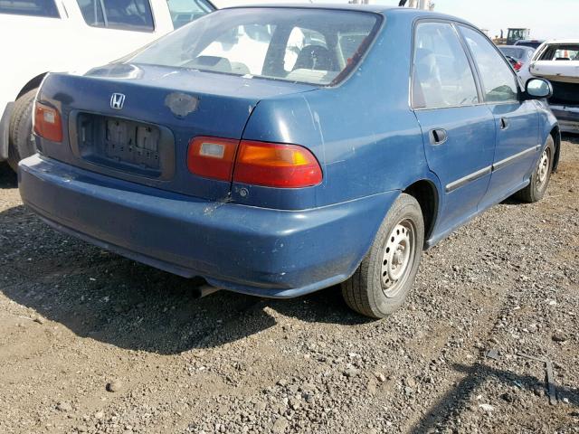 JHMEG8645RS007925 - 1994 HONDA CIVIC DX BLUE photo 4