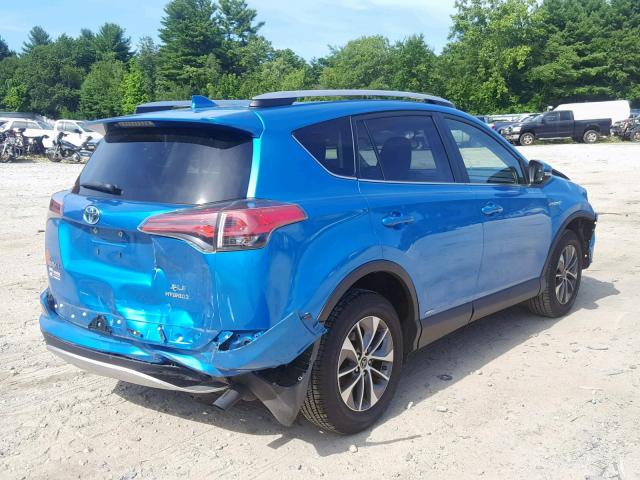 JTMRJREV6GD034217 - 2016 TOYOTA RAV4 HV XL BLUE photo 4