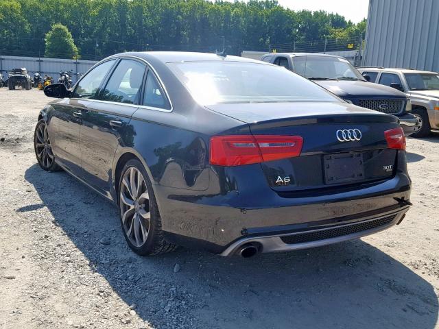 WAUJGAFC1CN150646 - 2012 AUDI A6 PRESTIG BLACK photo 3