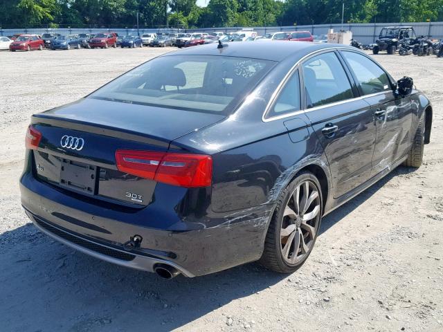 WAUJGAFC1CN150646 - 2012 AUDI A6 PRESTIG BLACK photo 4