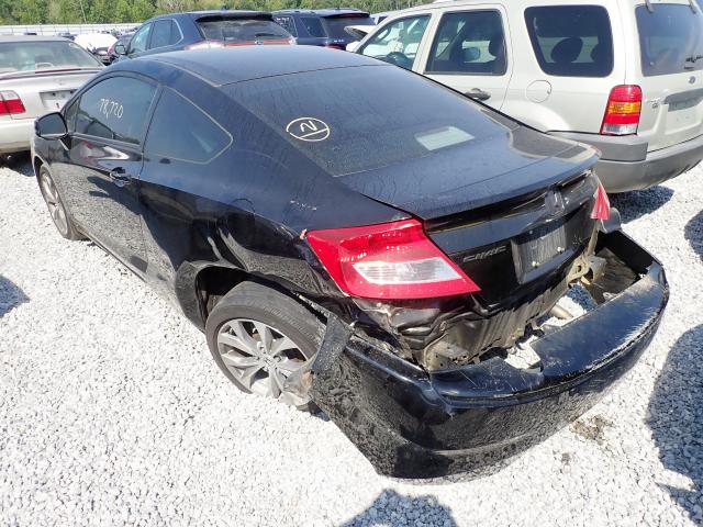 2HGFG3B56DH524787 - 2013 HONDA CIVIC LX BLACK photo 3