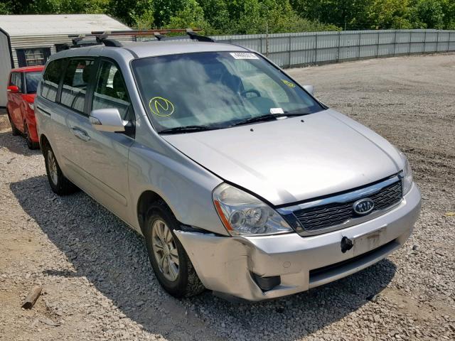 KNDMG4C72C6445662 - 2012 KIA SEDONA LX SILVER photo 1