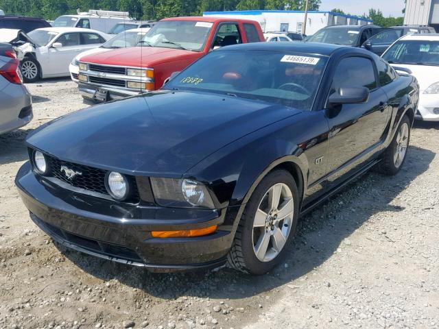 1ZVFT82H565117326 - 2006 FORD MUSTANG GT BLACK photo 2