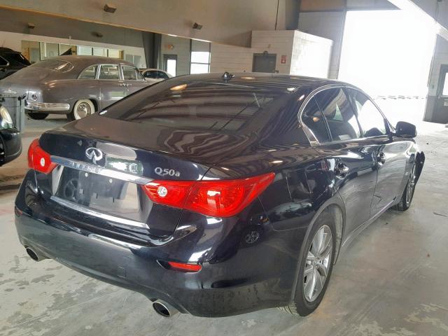 JN1BV7AP7FM330527 - 2015 INFINITI Q50 BASE BLACK photo 4