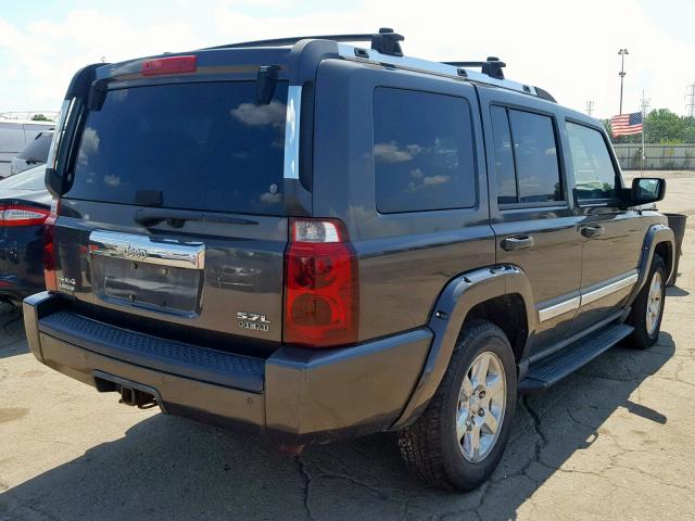 1J8HG58226C141802 - 2006 JEEP COMMANDER GRAY photo 4