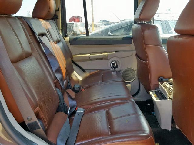 1J8HG58226C141802 - 2006 JEEP COMMANDER GRAY photo 6