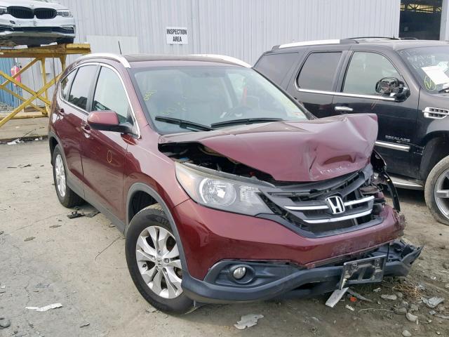 5J6RM4H77DL048890 - 2013 HONDA CR-V EXL MAROON photo 1