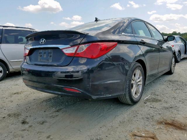 5NPEB4AC6DH717477 - 2013 HYUNDAI SONATA GLS BLACK photo 4