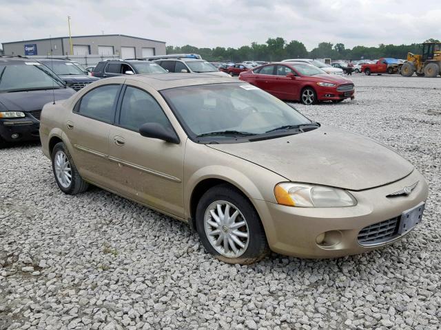 1C3EL56R62N126194 - 2002 CHRYSLER SEBRING LX GOLD photo 1