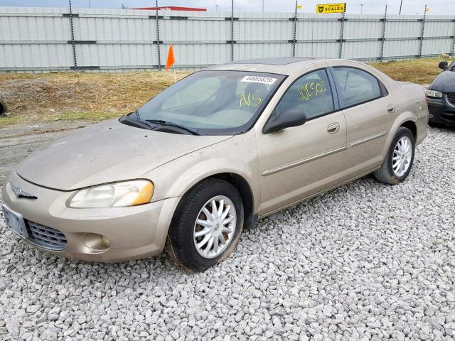 1C3EL56R62N126194 - 2002 CHRYSLER SEBRING LX GOLD photo 2