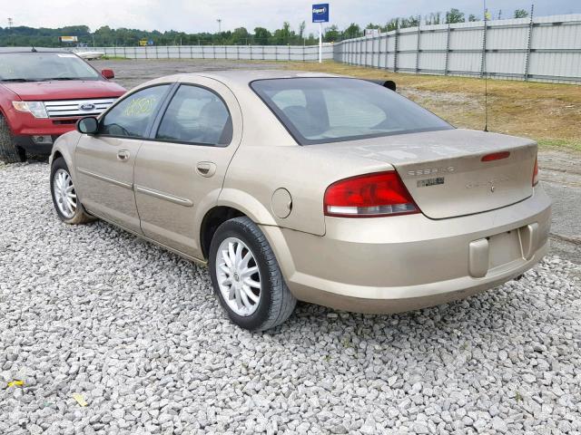 1C3EL56R62N126194 - 2002 CHRYSLER SEBRING LX GOLD photo 3