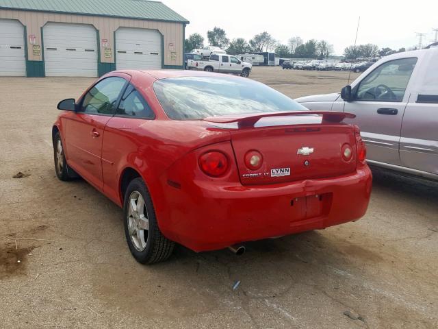 1G1AL15F867654980 - 2006 CHEVROLET COBALT LT RED photo 3