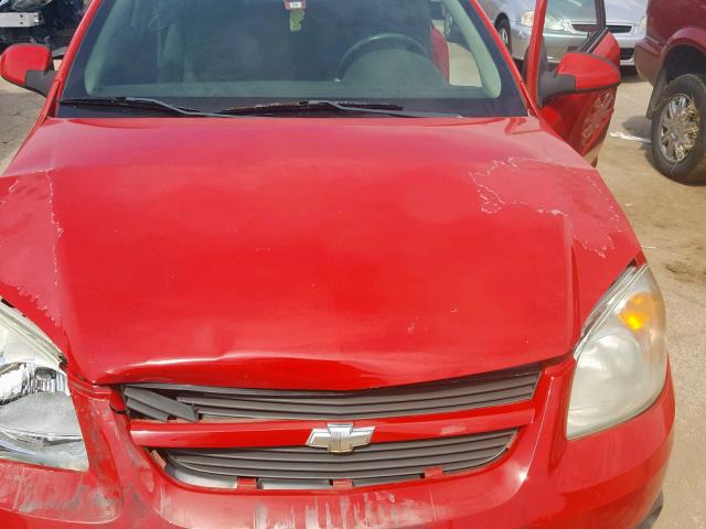 1G1AL15F867654980 - 2006 CHEVROLET COBALT LT RED photo 7