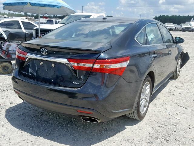 4T1BK1EB9FU153072 - 2015 TOYOTA AVALON XLE BLUE photo 4