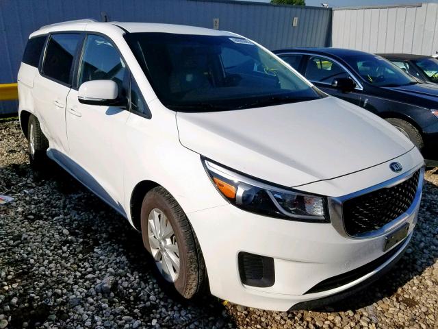 KNDMB5C1XG6178731 - 2016 KIA SEDONA LX WHITE photo 1