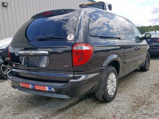 2C4GP44R15R439635 - 2005 CHRYSLER TOWN & COU BLACK photo 4