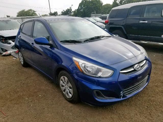 KMHCT5AE9FU209682 - 2015 HYUNDAI ACCENT GS BLUE photo 1