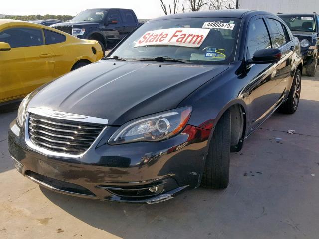 1C3CCBBG5CN307654 - 2012 CHRYSLER 200 TOURIN BLACK photo 2