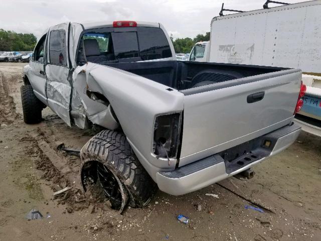 3D7KS29CX7G706173 - 2007 DODGE RAM 2500 SILVER photo 3