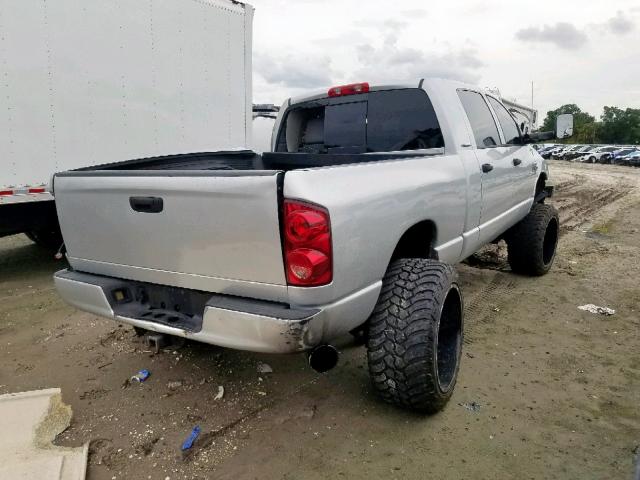 3D7KS29CX7G706173 - 2007 DODGE RAM 2500 SILVER photo 4