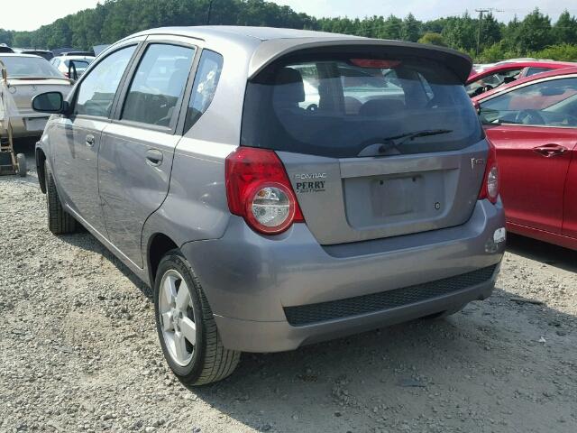 KL2TD66E29B644904 - 2009 PONTIAC G3 GRAY photo 3