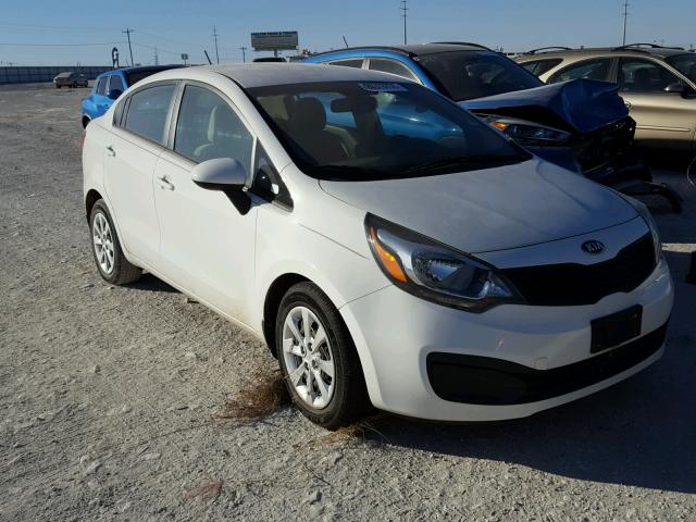 KNADM4A3XD6178262 - 2013 KIA RIO LX WHITE photo 1