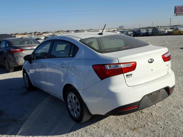 KNADM4A3XD6178262 - 2013 KIA RIO LX WHITE photo 3