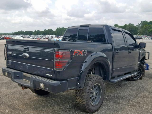 1FTFW1EF8DKD20057 - 2013 FORD F150 SUPER BLACK photo 4