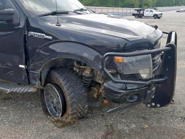 1FTFW1EF8DKD20057 - 2013 FORD F150 SUPER BLACK photo 9