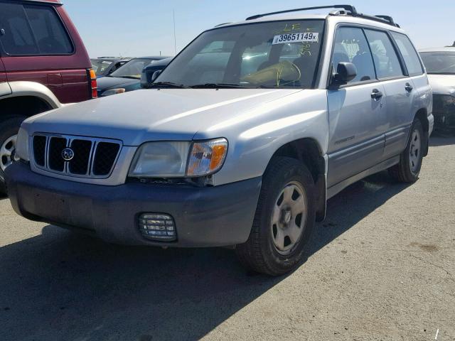 JF1SF635X2H745382 - 2002 SUBARU FORESTER L GRAY photo 2